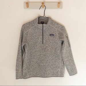 Xl kids grey Patagonia quarter zip better sweater.